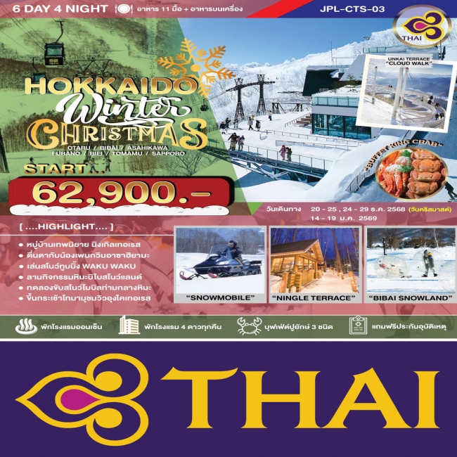 ทัวร์ญี่ปุ่น HOKKAIDO WINTER CHRISTMAS