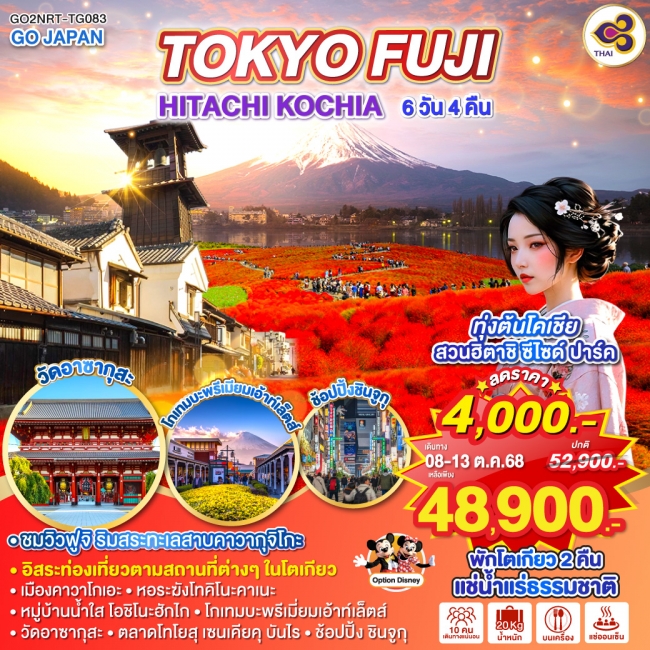 TOKYO FUJI HITACHI KOCHIA 6D 4N